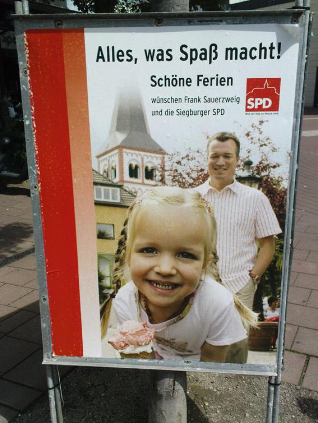 Unfreiwillig bedenkliche Werbung der SPD Siegburg