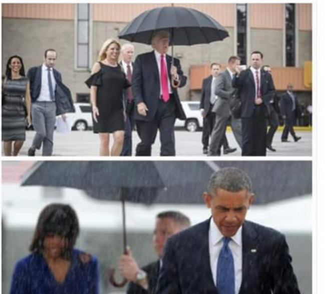 Der Regenschirm als Politik-Indikator